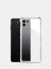 Чехол Samsung Galaxy A03, усиленный, 1,5 мм, прозрачный