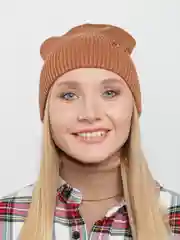 Терракотовый шапка демисезонная Vepanso, весна осень