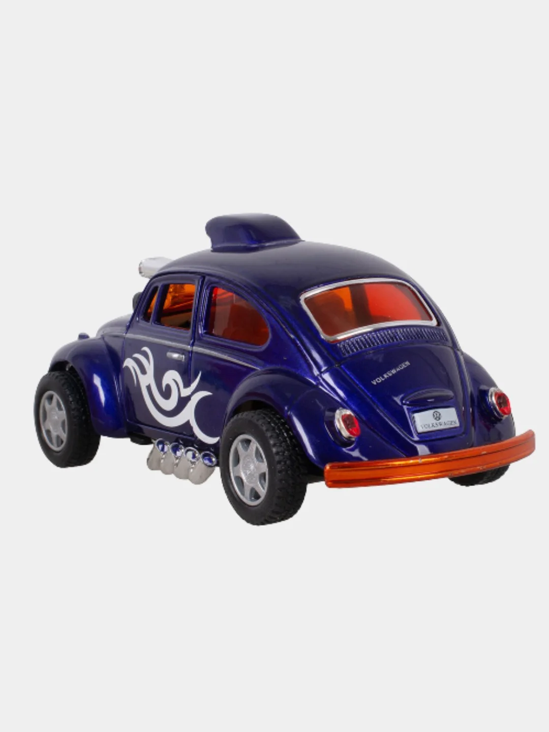 Вишнёвый машинка металлическая Kinsmart Volkswagen Beetle Custom Dragracer KT5405D, 1:32