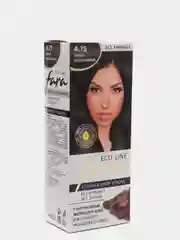FARA Eco Line краска для волос тон 4.75, темно-каштановый
