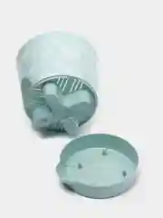 Бирюзовый кашпо / горшок для цветов IDEA "НИКА ДЕКО"