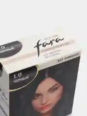 Краска для волос FARA Eco Line, тон 1.0 черный