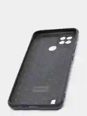 Зеленый чехол Realme C21 Реалми С21 силиконовый под кожу со стразами