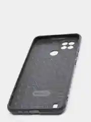 Синий чехол Realme C21 Реалми С21 силиконовый под кожу со стразами