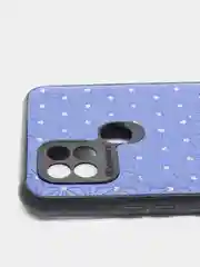 Синий чехол Realme C21 Реалми С21 силиконовый под кожу со стразами