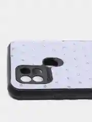 Лавандовый чехол Realme C21 Реалми С21 силиконовый под кожу со стразами