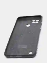 Лавандовый чехол Realme C21 Реалми С21 силиконовый под кожу со стразами