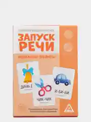 Багровый обучающие карточки "Запуск речи"