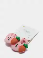 Багровый детские резинки, парные