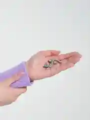 Серебряный брошь Ящерица