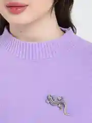 Серебряный брошь Ящерица