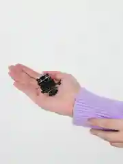Синий брошь "Сова"