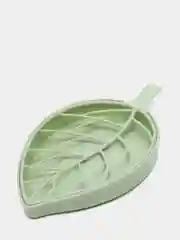 Мыльница пластиковая в форме листочка