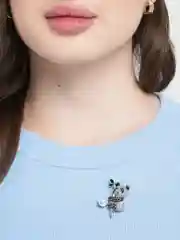 Брошь Панда на ветке