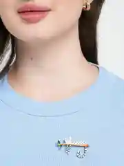 Брошь "Ленивая кошечка"