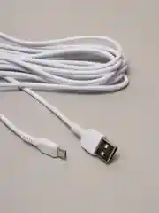 USB-кабель microUSB, 2.4A, 3 м, Hoco X20, белый