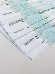 Голубой пачки и набор сувенирных денег / Деньги для игры в магазин / Сувенирные деньги