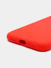 Красный чехол Silicone Case для iPhone 11 с закрытым низом