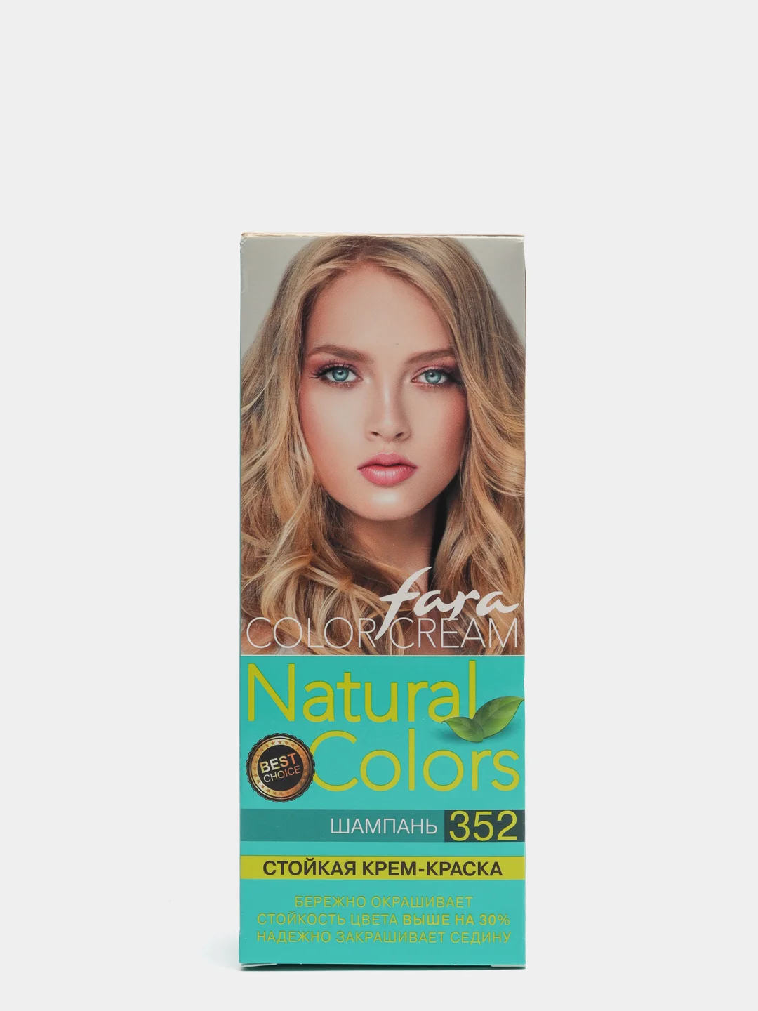 Fara Natural Colors стойкая крем-краска для волос, 352 Шампань