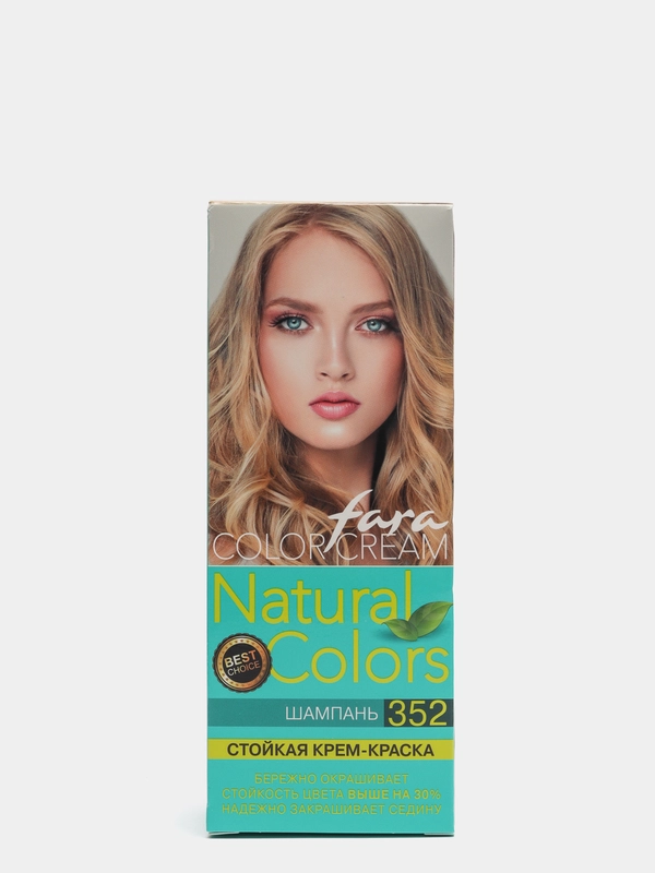Fara Natural Colors стойкая крем-краска для волос, 352 Шампань