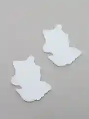 Оранжевый кабошоны пластиковые, вырубка