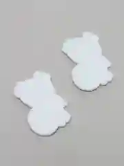 Белый кабошоны пластиковые, вырубка