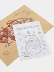 Письмо от Деда Мороза (письмо, грамота, раскраска, два 3D оригами, видео-поздравление)