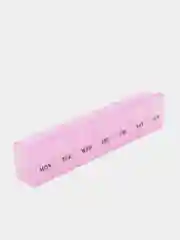 Тёмно-розовый таблетница на 7 отделений (недельный органайзер для таблеток)