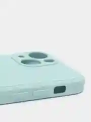Бирюзовый чехол на iPhone 11, 13, 12, XR, Pro, Max, Mini, бархатный