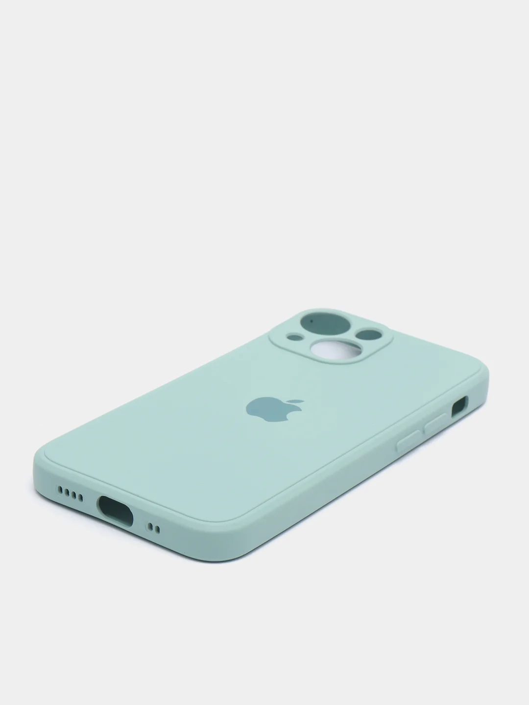 Бирюзовый чехол на iPhone 11, 13, 12, XR, Pro, Max, Mini, бархатный