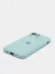 Бирюзовый чехол на iPhone 11, 13, 12, XR, Pro, Max, Mini, бархатный