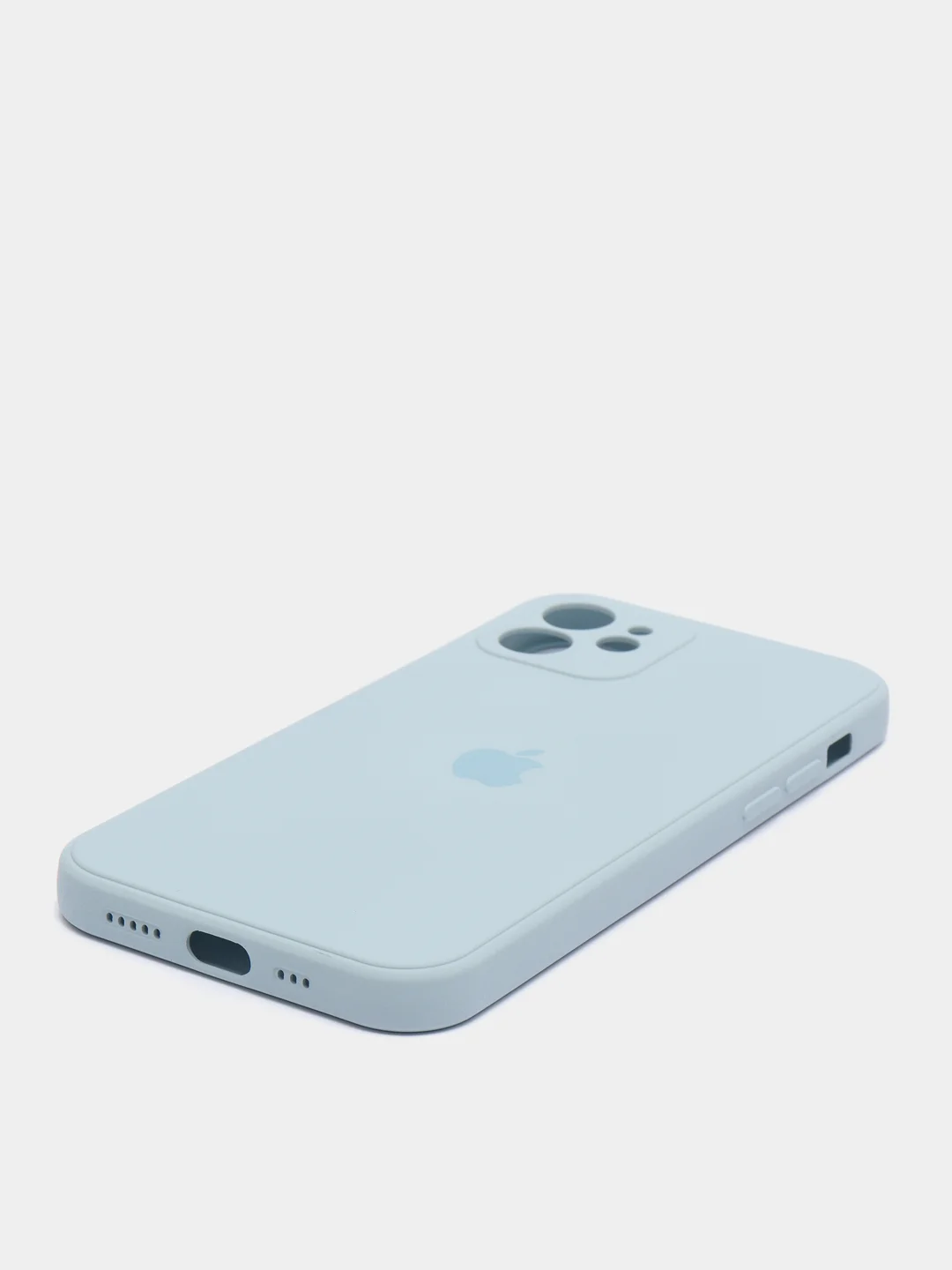 Лазурный чехол на iPhone 11, 13, 12, XR, Pro, Max, Mini, бархатный