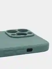 Зелёный хаки чехол на iPhone 11, 13, 12, XR, Pro, Max, Mini, бархатный