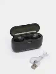 Наушники беспроводные F9 Блютуз наушники с функцией PowerBank черные