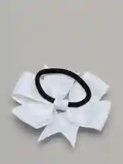Белый резинка "Бантик"