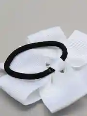 Белый резинка "Бантик"