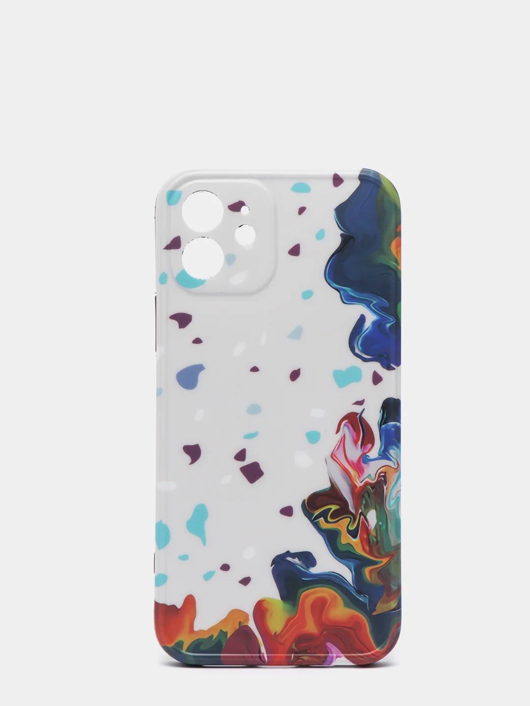 Белый чехол "Абстракция" для iPhone 11, 12