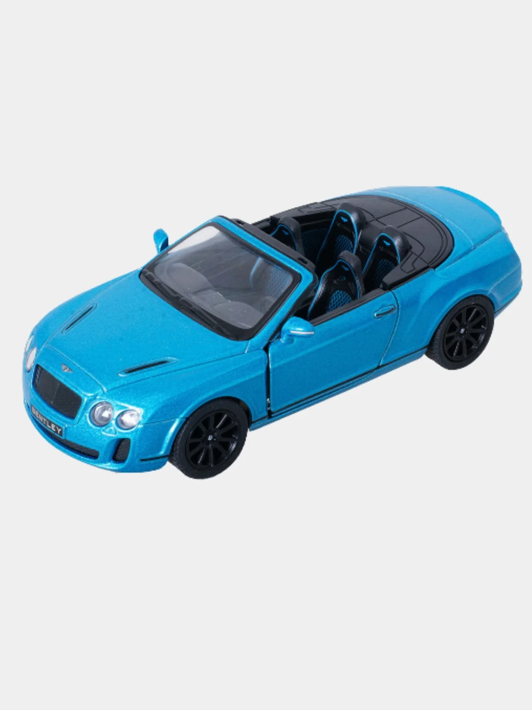 Синий машинка металлическая Bentley Continental Supersports Convertible KT5353D 1:38 /Kinsmart/