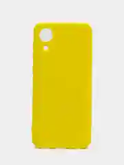 Желтый чехол Samsung Galaxy A03 Core, с бархатной подкладкой