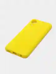 Желтый чехол Samsung Galaxy A03 Core, с бархатной подкладкой