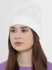 Белый женская шапка тонкая "Феникс"