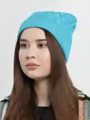 Лазурный женская шапка тонкая "Феникс"