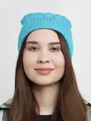 Лазурный женская шапка тонкая "Феникс"
