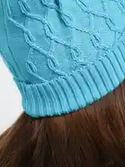 Лазурный женская шапка тонкая "Феникс"