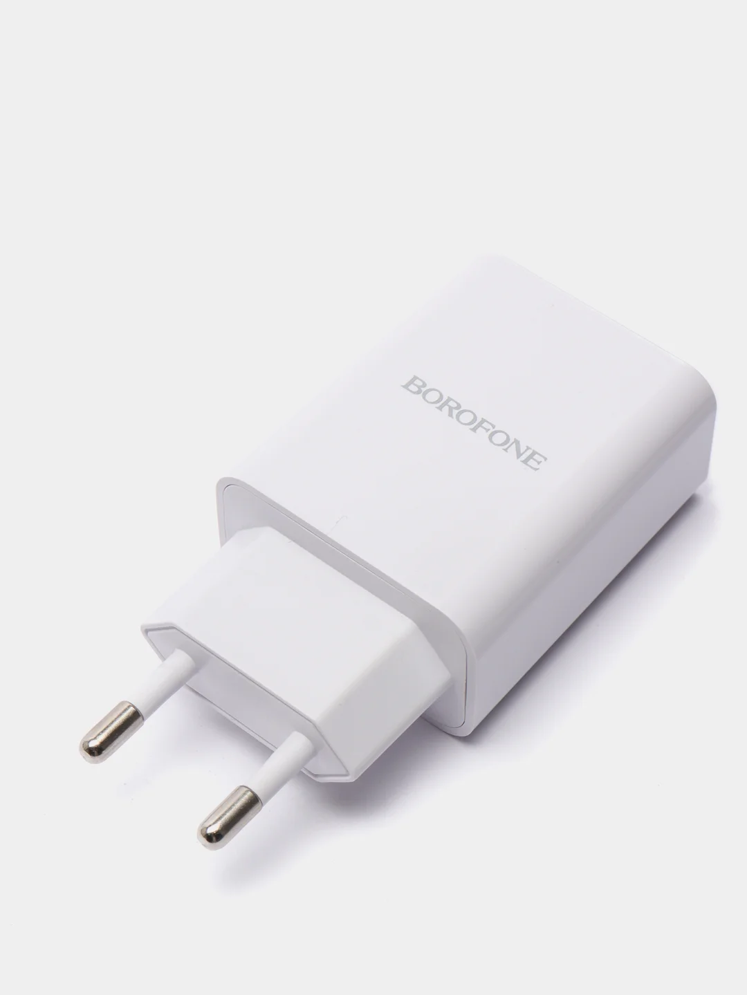 Белый блок питания для iOS/Android, Borofone BA56A, СЗУ 2USB PD 20W+QC3.0, быстрая зарядка 3.0A