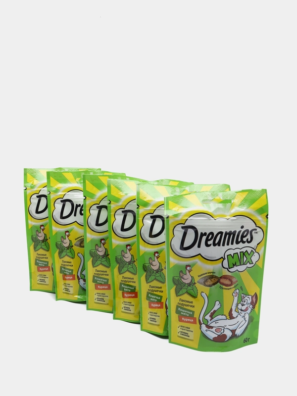 Лакомство для кошек Dreamies, 6х60