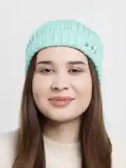 Мятный шапка для девочек КАМУШЕК