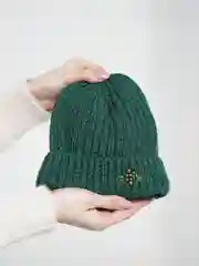 Зеленый шапка для девочек КАМУШЕК