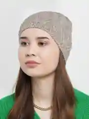Бежевый шапка женская Varna тонкая