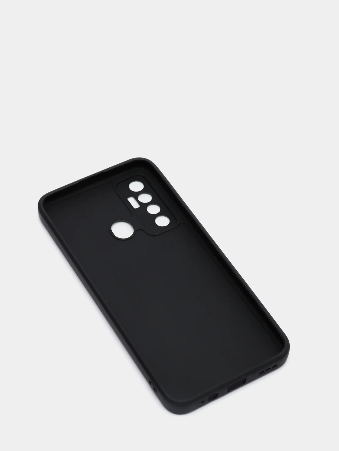 Бежевый меланж чехол силиконовый с принтом для TECNO Camon 17 (с отпечатком сзади)